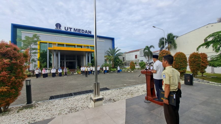 Gelar Upacara Harkitnas Ke-116, Begini Amanat Direktur UT Medan