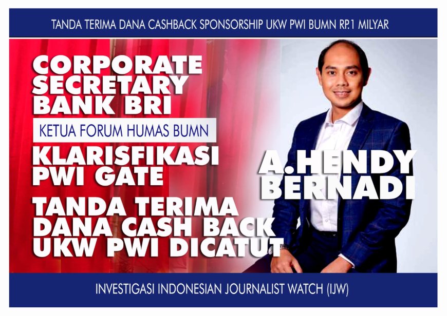 Forhumas BUMN Pastikan Tidak Pernah terima Dana Cashback Sponsorship UKW PWI