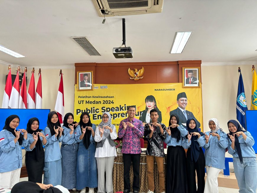 Mahasiswa UT Medan Gelar Pelatihan Public Speaking for Entrepreneur