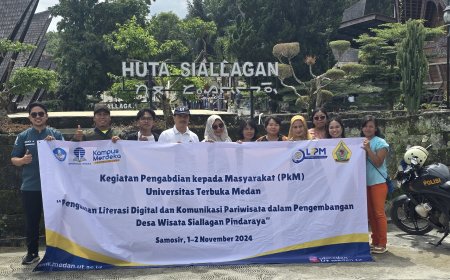 Abdimas Universitas Terbuka : Literasi Digital Dongkrak Pariwisata Desa Siallagan Pindaraya