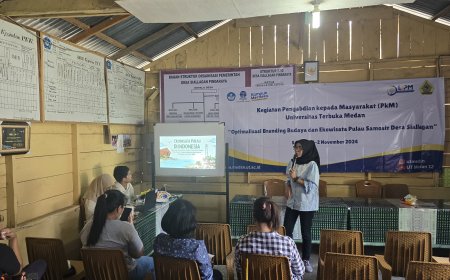 UT Medan Gelar Abdimas: BUMDes dan UMKM di Desa Siallagan Pindaraya Go Digital