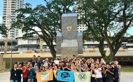 Semangat Mahasiswa UT Medan Bersihkan Kota di Word Clean Up Day