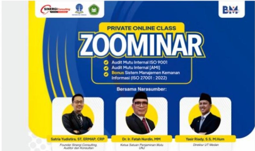Direktur UT Medan Bahas Audit Mutu Internal ISO 9001 dan AMI