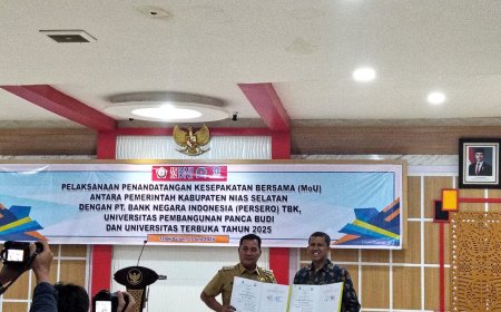UT Medan dan Nias Selatan Resmikan Kerja Sama