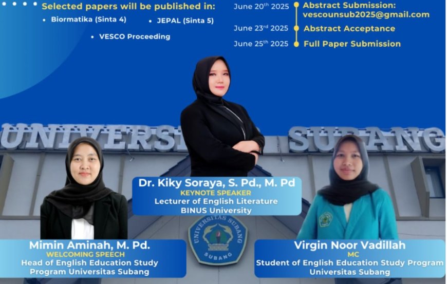 VESCO 2025, Panggung Ilmiah Prodi Pendidikan Bahasa Inggris Universitas Subang