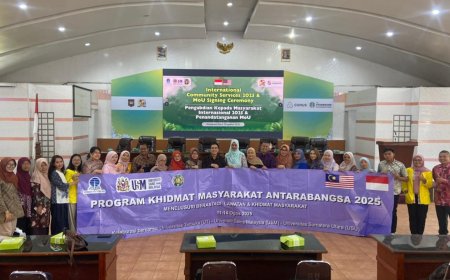 Melalaui International Community Services, UT Perkuat Sinergi bersama USU, USM, dan Pemerintah Kabupaten Karo