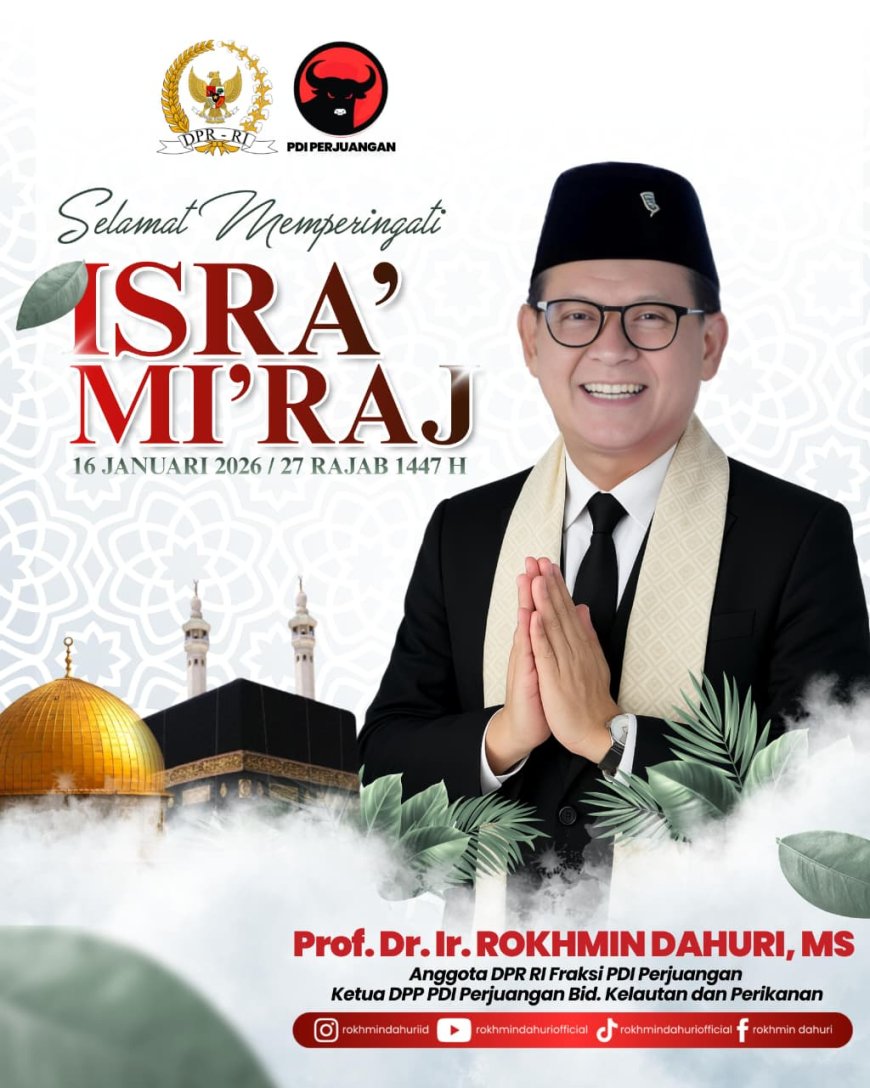 Peringatan Isra’ Mi’raj 1447 H, Prof. Rokhmin Dahuri Serukan Penguatan Iman dan Amal Sosial
