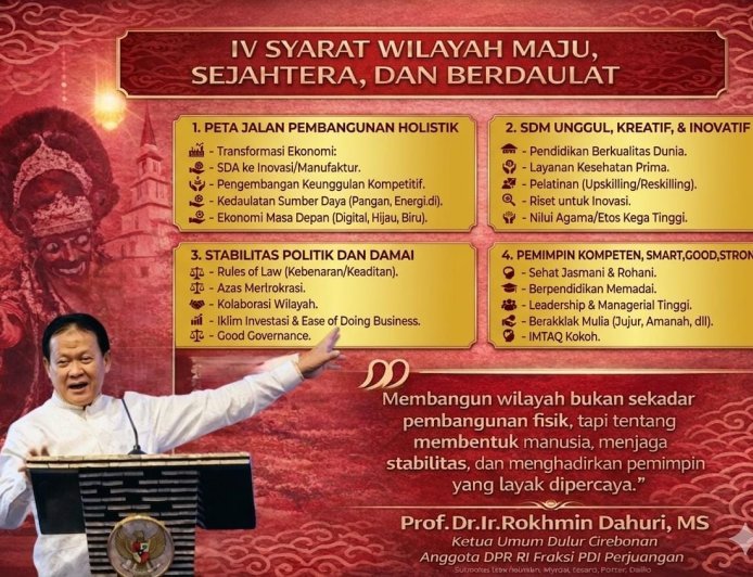 Di Halal Bi Halal Dulur Cirebonan, Prof. Rokhmin Ungkap 4 Syarat Majunya Suatu Daerah
