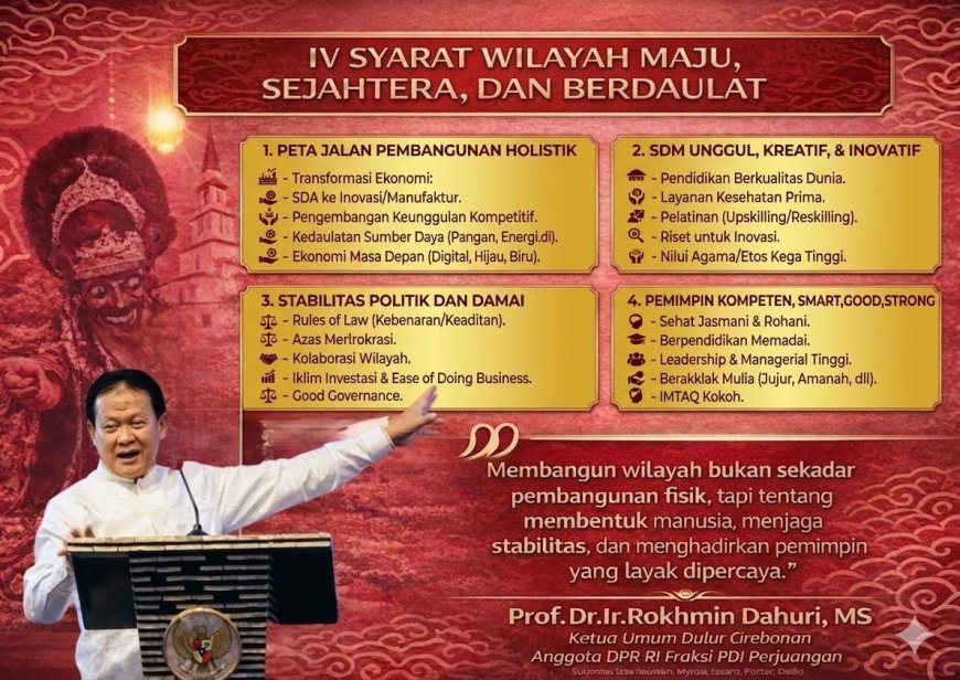 Di Halal Bi Halal Dulur Cirebonan, Prof. Rokhmin Ungkap 4 Syarat Majunya Suatu Daerah