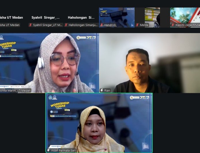 UT Medan Bekali Mahasiswa dalam Mendukung Kemandirian Belajar Melalui Workshop Tugas yang dilaksanakan Secara Daring