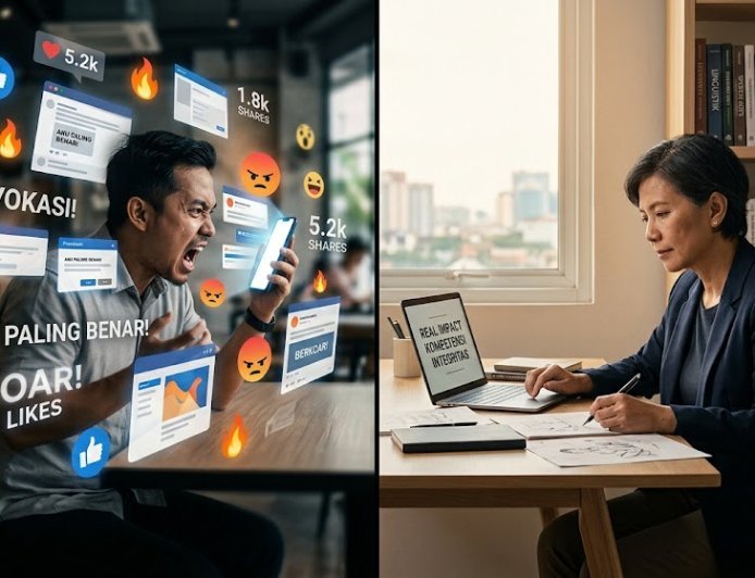 Menjinakkan Kebisingan Digital: Membaca Kedangkalan Narasi Medsos Lewat Linguistik