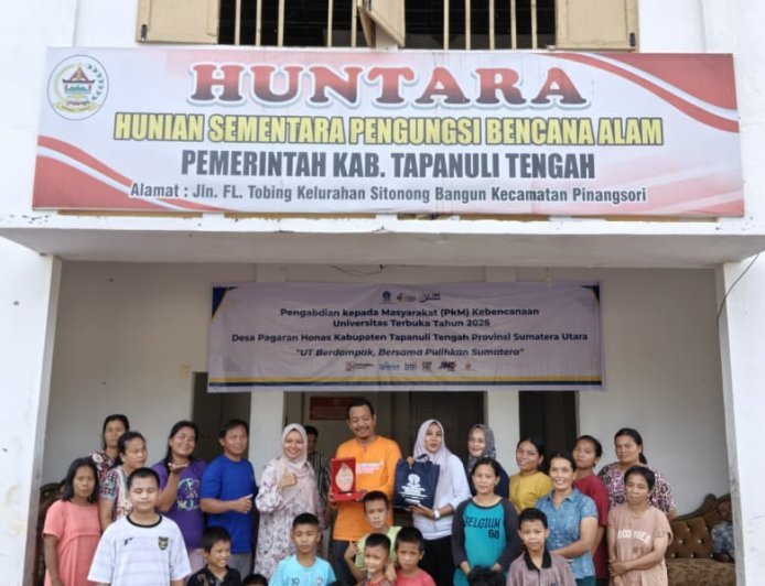 Menjangkau yang Tak Terjangkau :UT Hadir di Tapanuli Tengah melalui Kegiatan PkM Skema Kebencanaan Tahun 2026