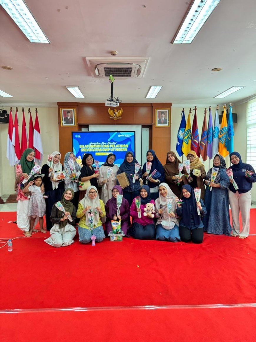 DWP UT Medan Gelar Silaturahmi dan Pelatihan Kreativitas Workshop Pipe Cleaner