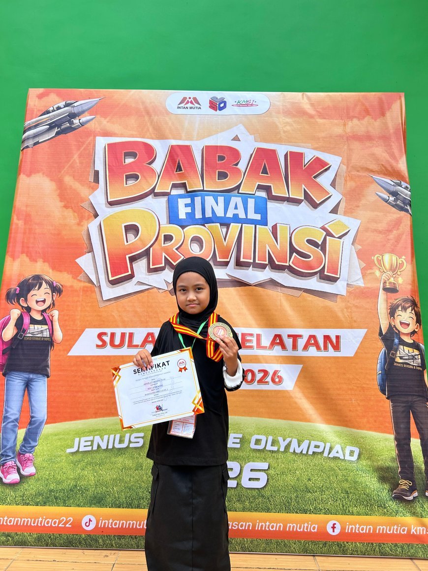 Siswa Kelas 1 SDN 1 Enrekang Raih Perak di JSO, Siap Melaju ke Nasional di Yogyakarta