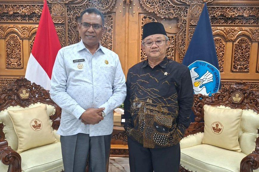 Sambangi Prof Mukti, Ayah Kace Bahas 3 Poin Penting Majukan Halmahera Utara