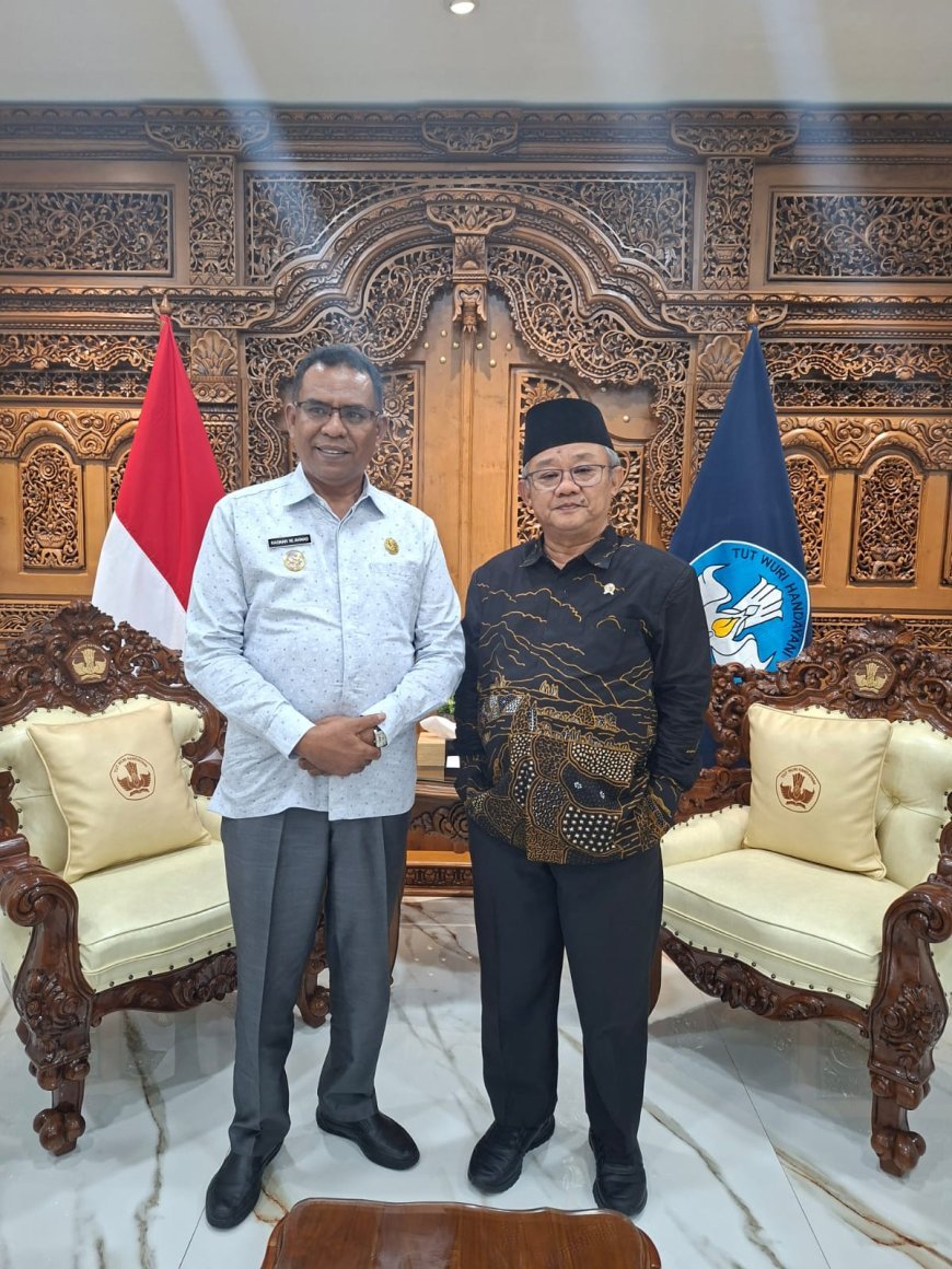 Sambangi Prof Mukti, Ayah Kace Bahas 3 Poin Penting Majukan Halmahera Utara