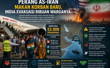 Perang AS-Iran Makan Korban Baru, India Evakuasi Ribuan Warganya