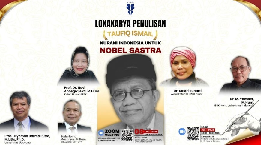 Menuju Nobel Sastra 2027: HISKI Galang Pemikiran Akademisi untuk Taufiq Ismail