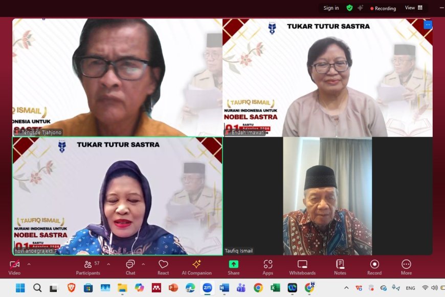 HISKI Perkuat Dukungan bagi Taufiq Ismail Menuju Nobel Sastra Lewat Tukar Tutur Sastra