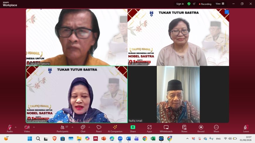 HISKI Perkuat Dukungan bagi Taufiq Ismail Menuju Nobel Sastra Lewat Tukar Tutur Sastra