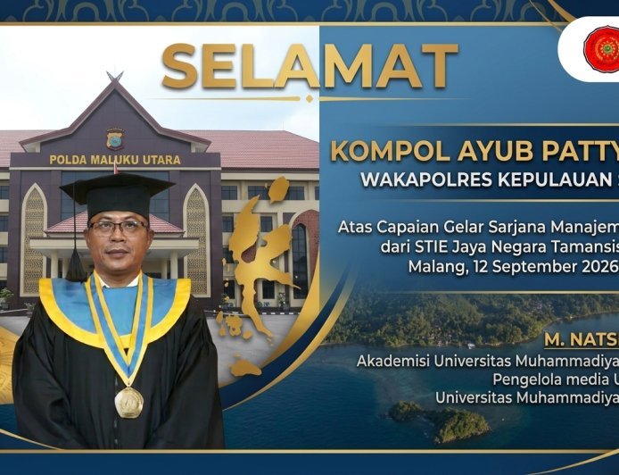 Kompol Ayub Patty Raih Gelar Sarjana di Tengah Dedikasi Pengabdian